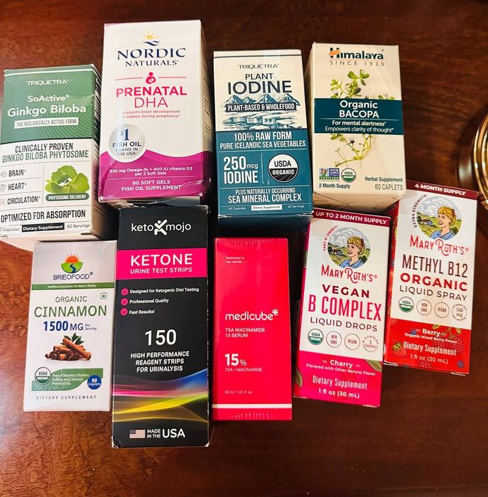 Organic Bacopa,90 caplets,focus, attention, ginkgo biloba,CHEGIRMADA