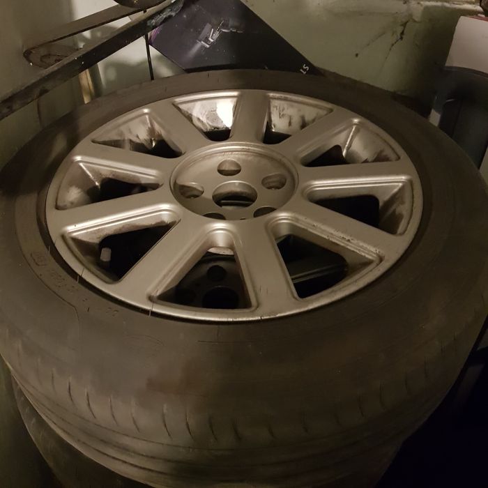 Jante aliaj 5x112 R16 cu anvelope Michelin 205/55 R16