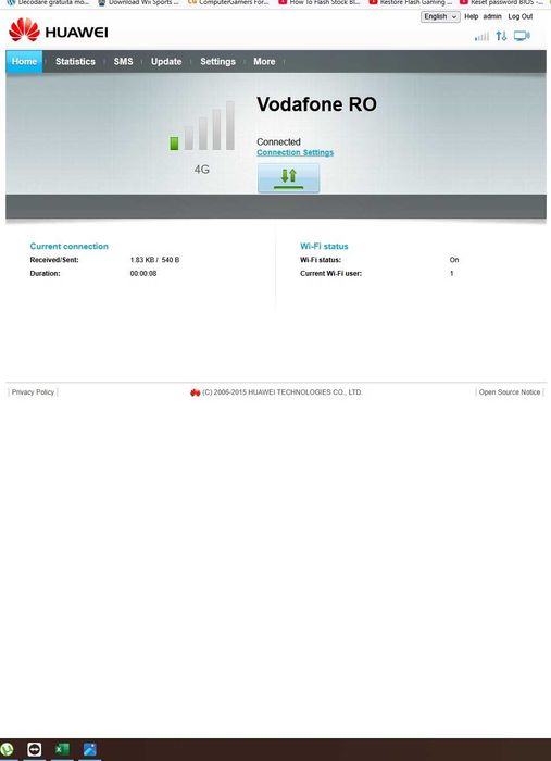 Router modem Huawei wireless B310s-22 LTE 4G, SIM LTE, 1500mbps