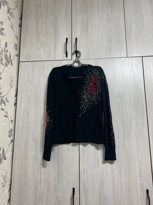 Комбинированный ишланган кофта