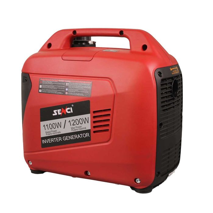 Generator de curent digital de tip inverter SENCI SC-1400i putere maxima 1,2 kW 230V insonorizat cu motor benzina