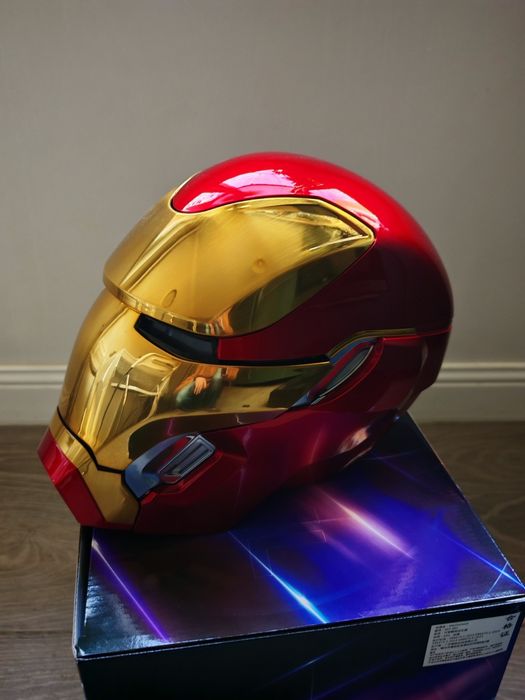 Casca electrica Iron Man MK5 1:1 PREȚ PROMO,telecomanda,comanda vocala