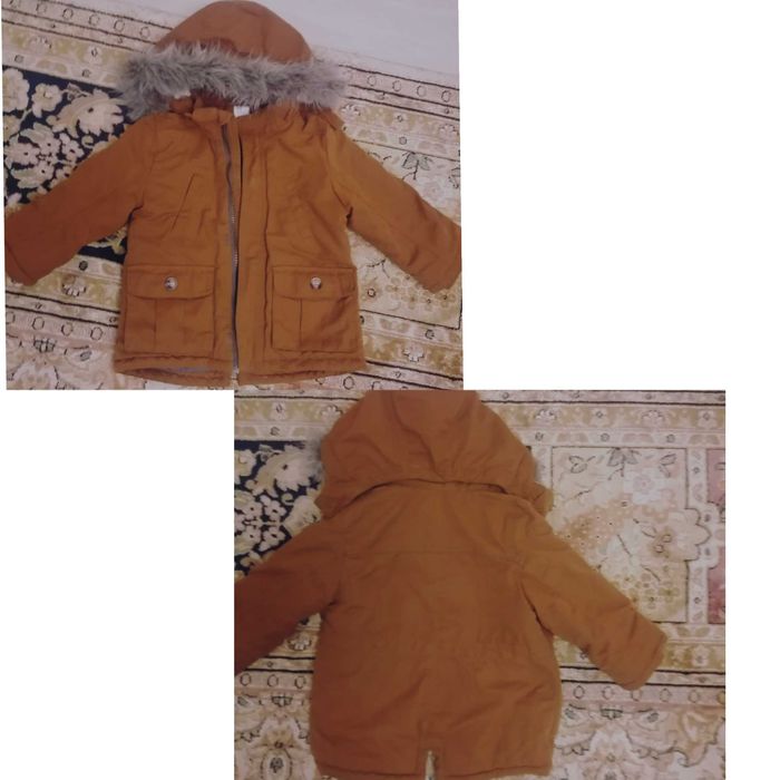 Парка h&m  очень теплая демисезонная  на 18 и  унисекс р