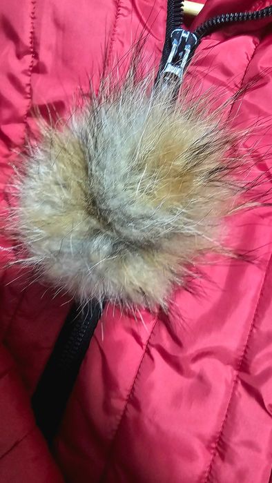 Яке exclusive с естествен гъши пух цвят червен, размер s