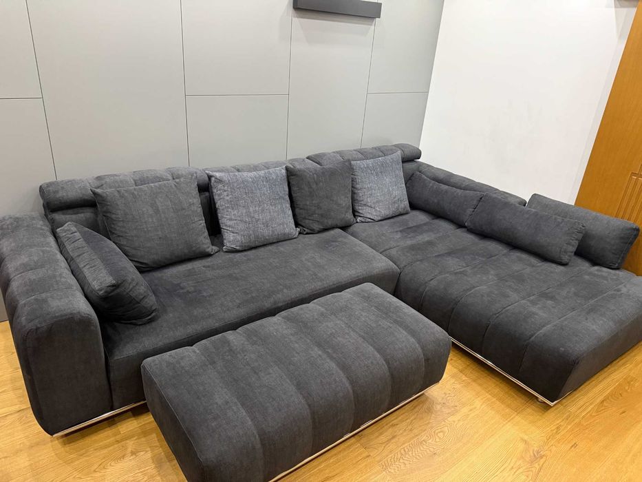 Холна гарнитура с диван, лежанка и табуретка