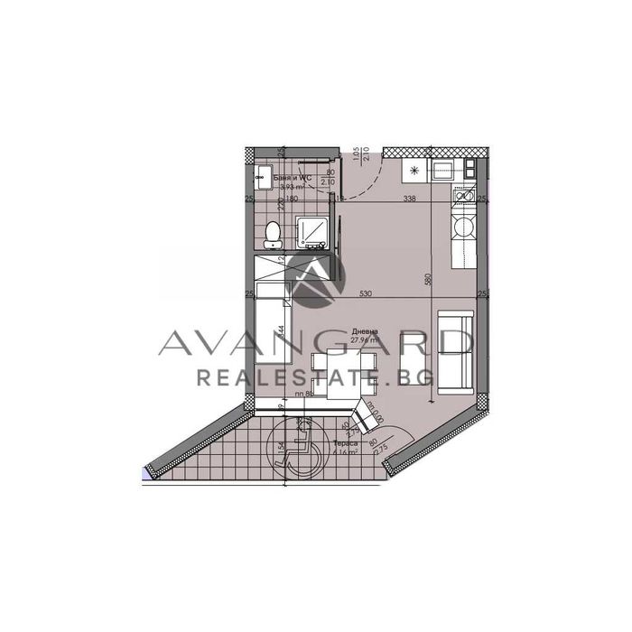 Продава се Едностаен апартамент в Пловдив, Христо Смирненски - 47 кв.м за 1620 €/кв.м - Снимка #3