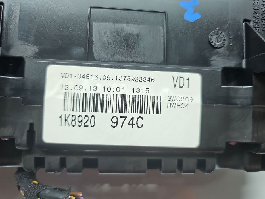 Ceas bord Volkswagen Scirocco (137) Coupe [Fabr 2008-2017] 1K8920974C