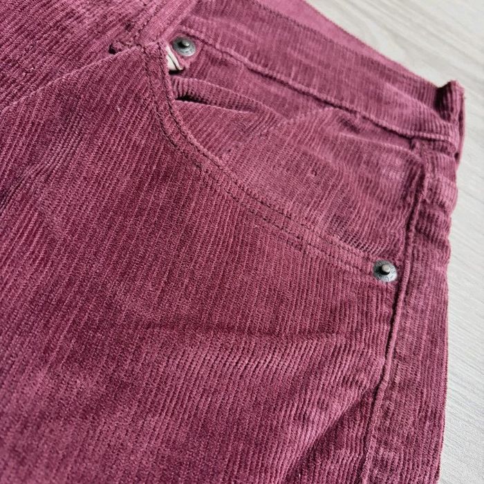 100% Валвет хлопковые брюки бордового цвета