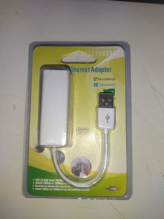 Сетевой Ethernet адаптер переходник USB 2.0 - LAN Rj45
