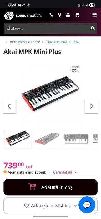 Akai mpk mini plus noua