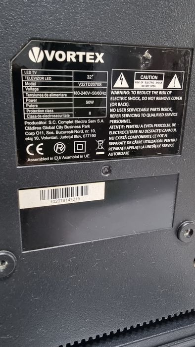 Led Vortex Smart tv 81cm ,cu led rosu aprins ,consumabile și accesorii
