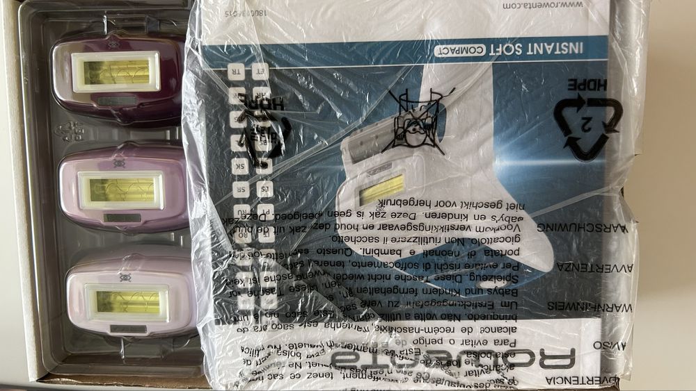 Фотоепилатор Rowenta instant soft compact IPL EP 9603 4x75000 импулса