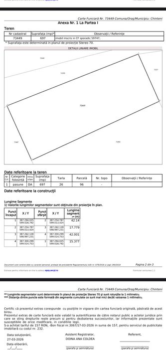 De vânzare teren 700m2-Chinteni ,lângă lac ,zona premium