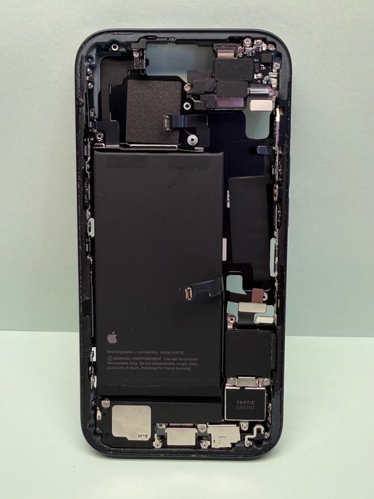 iPhone 15 Black Negru rama baterie carcasa mijloc enclosure frame