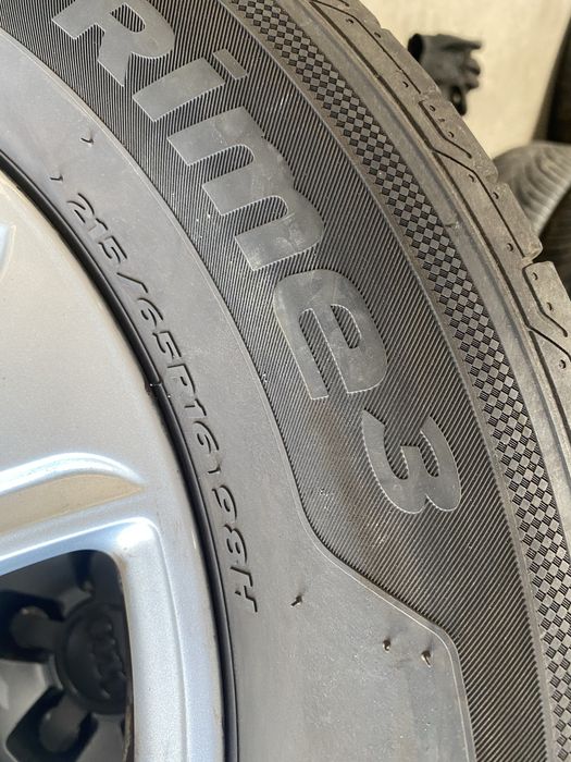 Jante aliaj AUDI R16 5x112 cu anvelope vara 215 65 16