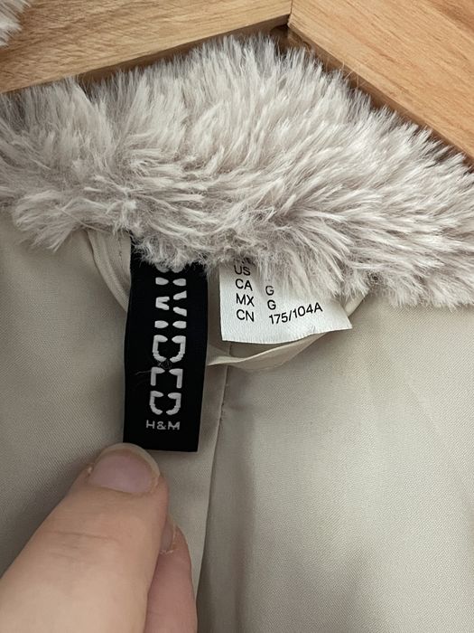 H&M blana artificiala jacheta