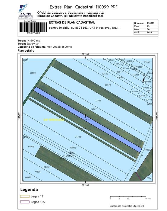 Teren de vânzare, CIURBESTI - MIROSLAVA
