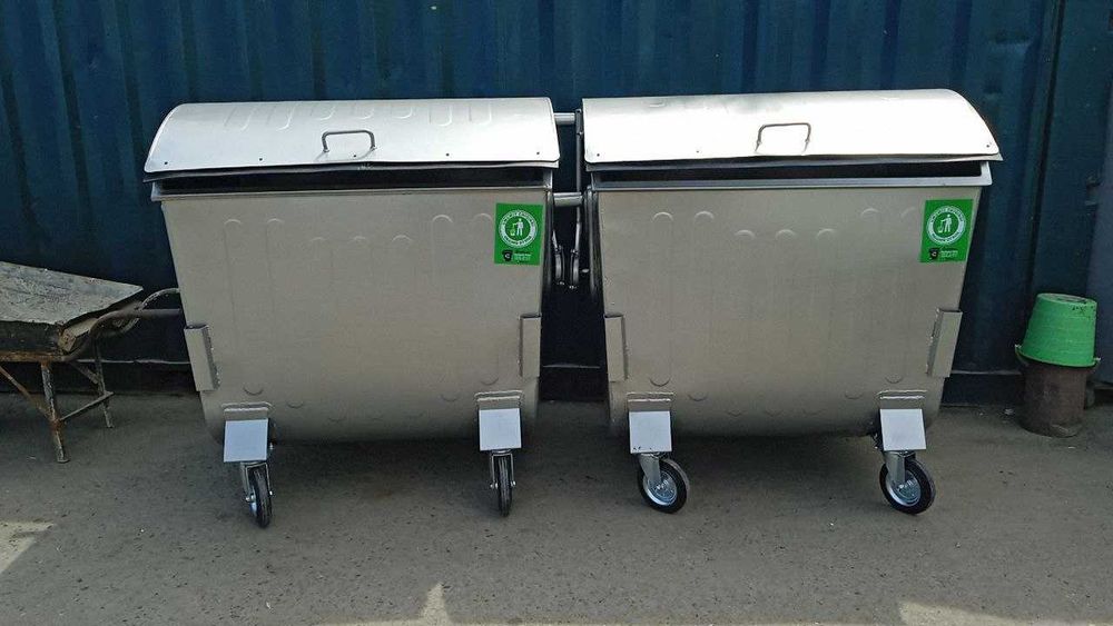 Мусорный бак 1100л метал 1100л пастик 770л пластик