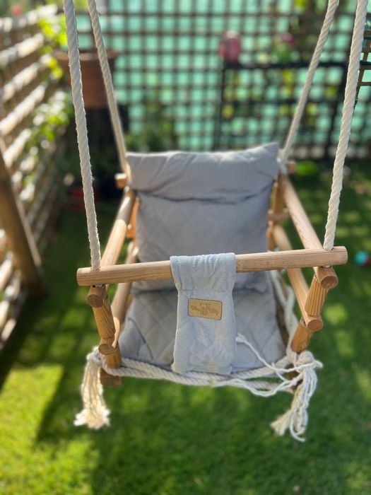 Șezuturi/perne leagăn copii “Blue Kitty” – set 2 bucăți