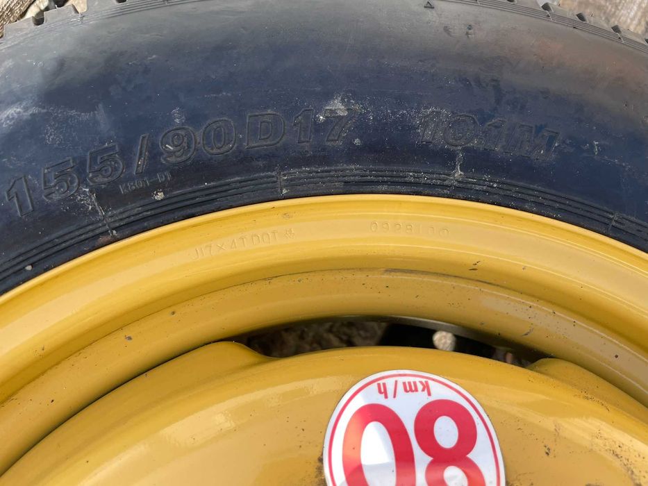 155/90/17 резервна джанта Патерица 5х114,3 Nissan Qashqai Dacia Duster
