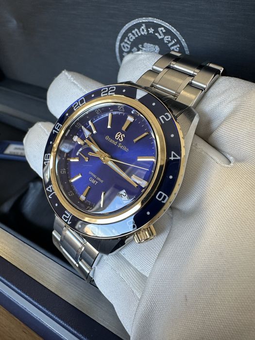 ceas Grand Seiko Spring Drive GMT aur/otel