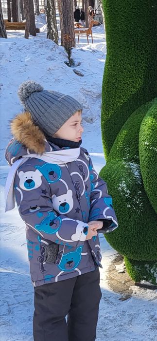 Куртка зима 110-116 + шапка