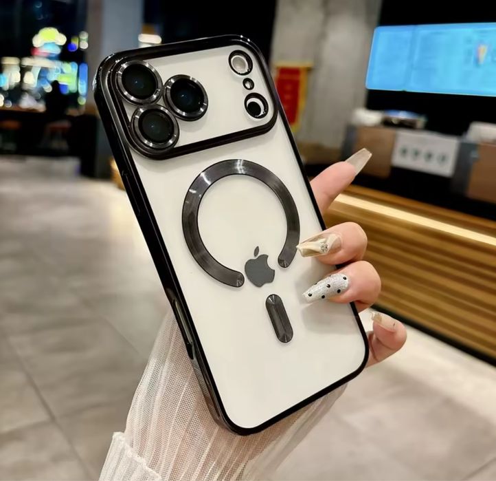 IPHONE 17 17 AIR 17 PRO 17 PRO MAX Husa Magsafe Lucioasa Protectie Cam