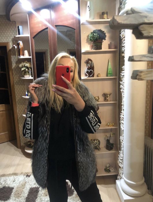 Жилет из чернобурки