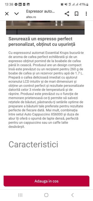 Expresor KRUPS 15bar