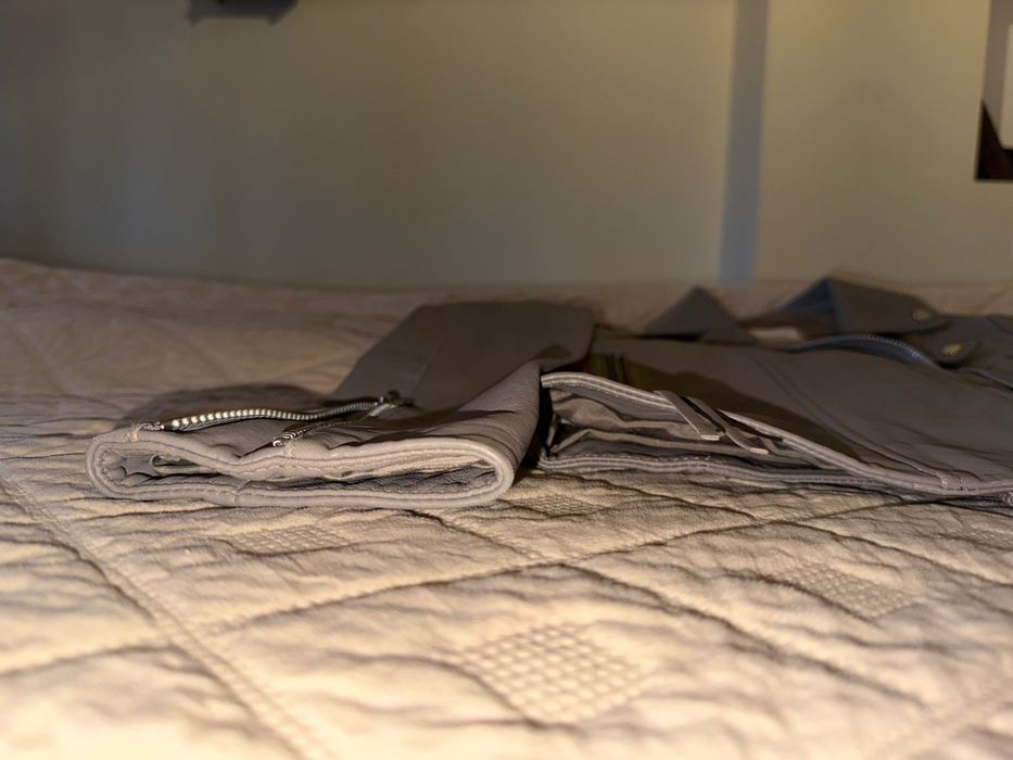 Яке Mango естествена кожа