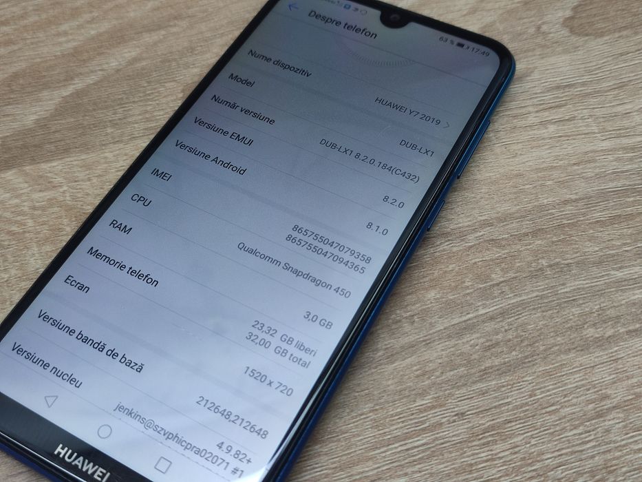 Huawei Y7 (2019) 32GB 3GB RAM Purple Blue IMPECABIL