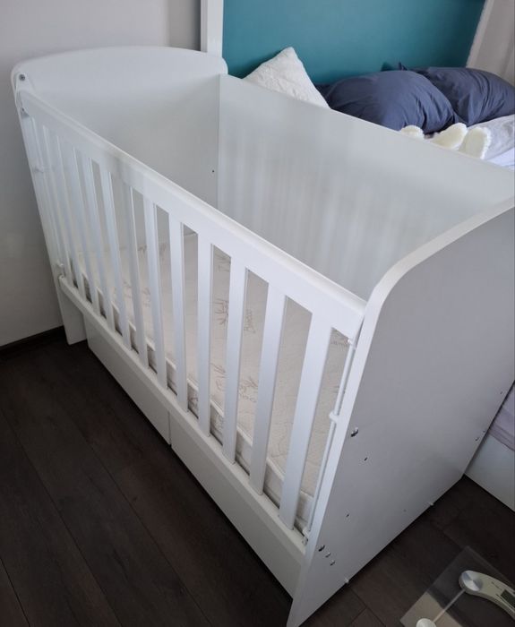 Дървена кошара с матрак Никол бейби