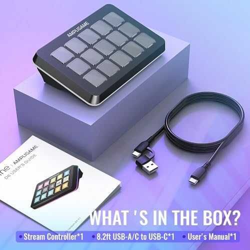 Нова клавиатура Контролер за стрийминг и игри – 15 макро клавиша