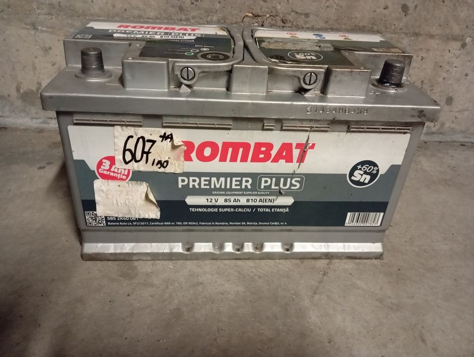 Baterie autoRombat Premier Pus 85 amperi  stare perfecta