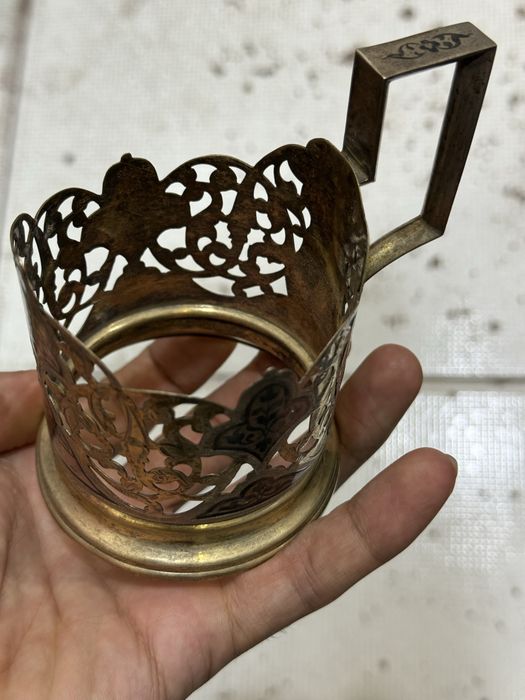 Подстаканник СССР серебро