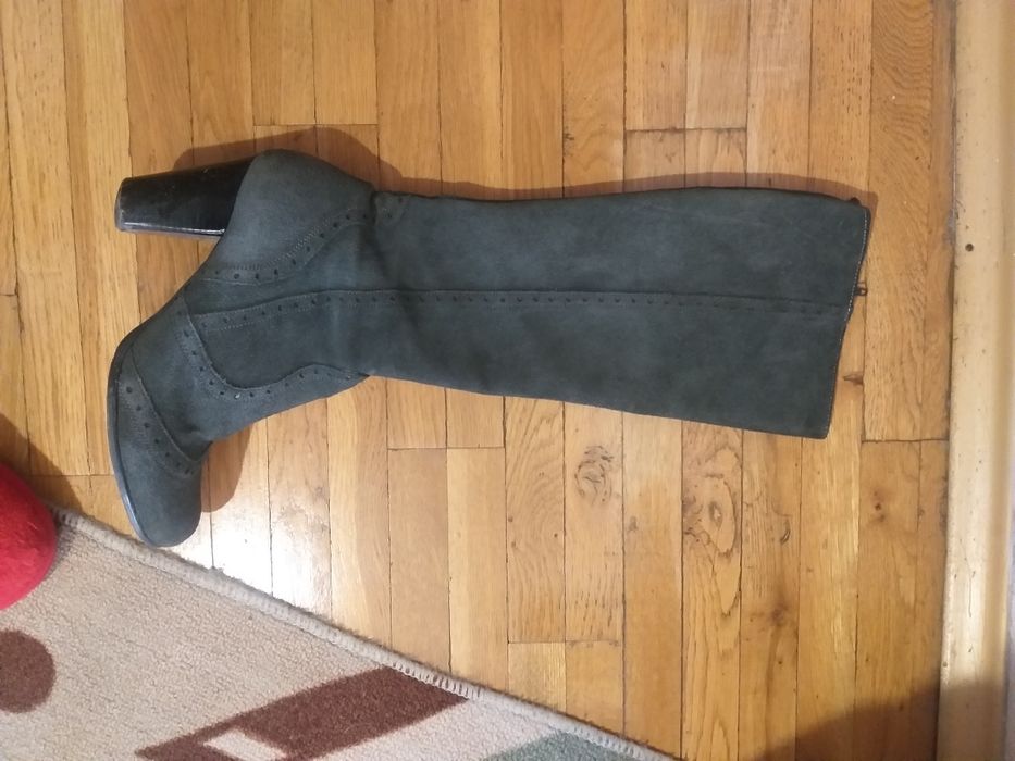 Ботуши-естествен велур