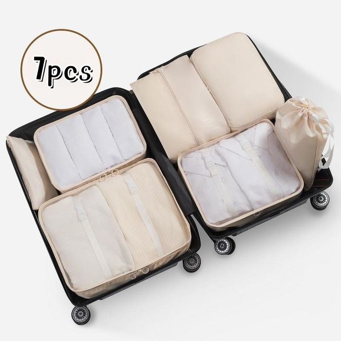 Органайзер дорожный для чемодана 7 в 1 для хранения вещей одежды.
