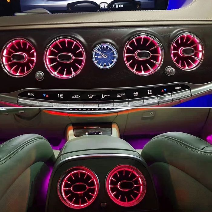 Guri grile ventilatie luminate ambientala Mercedes S Class W222 7 lci