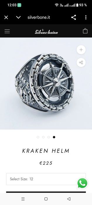 Inel argint KRAKEN HELM