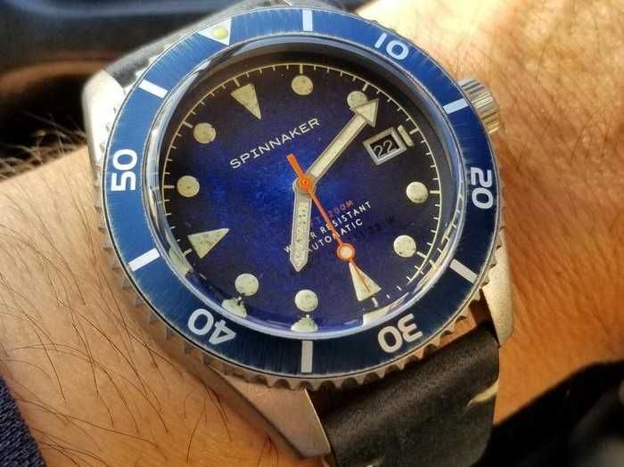 Spinnaker Wreck Oxidized Blue Automatic NH35, Saphhire