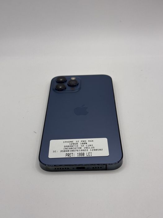 Magazin vinde iphone 12 pro max 128gb 100% garantie