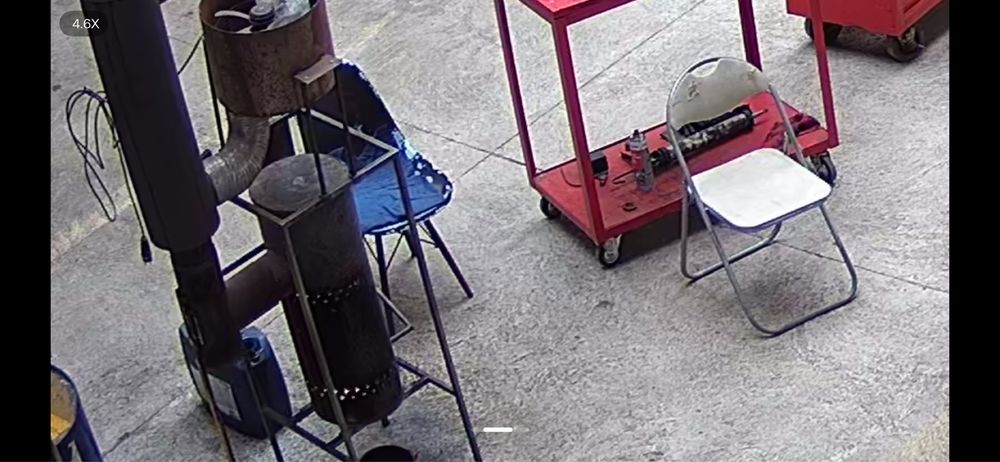 Soba pe ulei ars cu recuperator de caldura