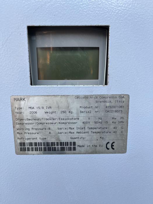 Инверторен винтов компресор Mark MSA 15KW