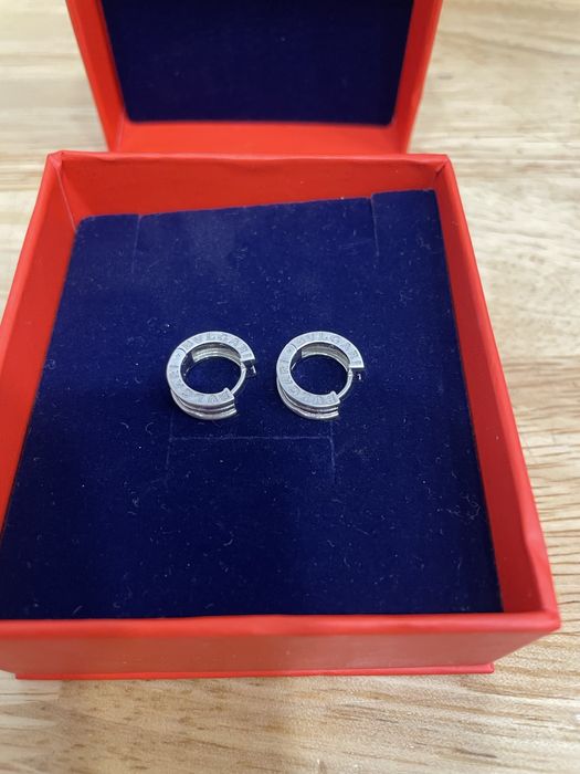 Серебряные серьги Bvlgari