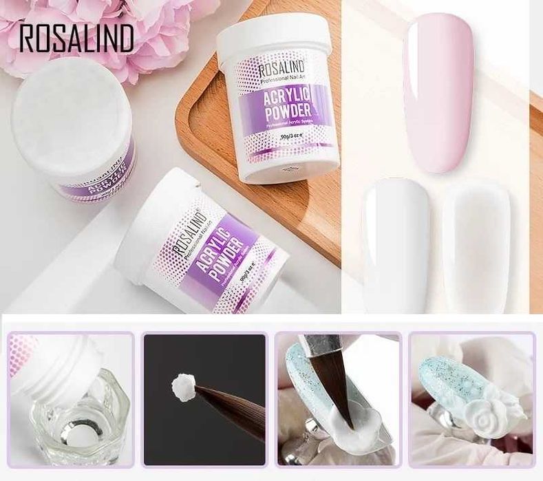 90гр ROSALIND Акрилна пудра за ноктопластика