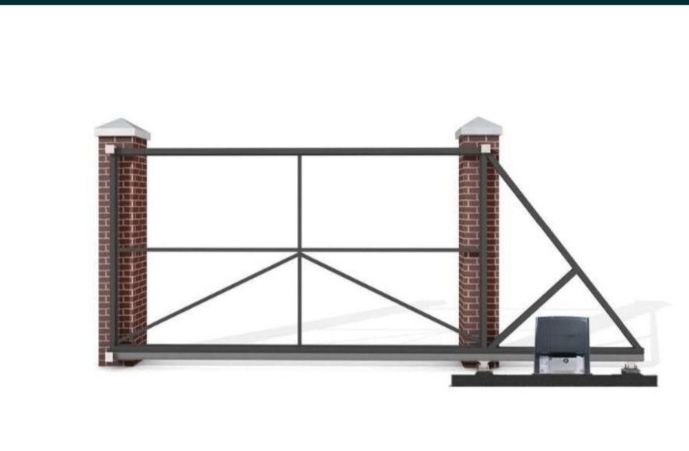 Откатные ворота, автоматические, заборы, сварочные работы