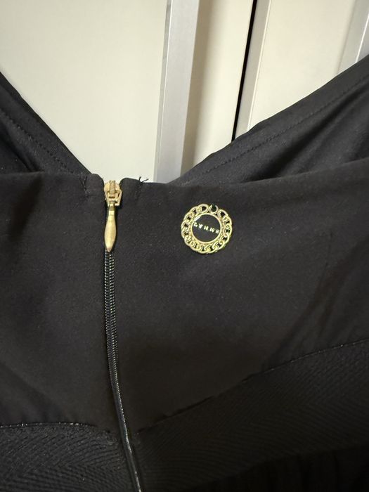 Черна парти рокля тип балерина LYNNE