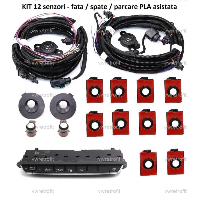 KIT Senzori parcare: Fata Spate PLA 2.0 Audi model A4 A5 B9 Q5 Q3 Q2