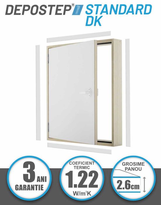 Usa vizitare perete termoizolatoare DEPOSTEP STANDARD DK 70x100cm