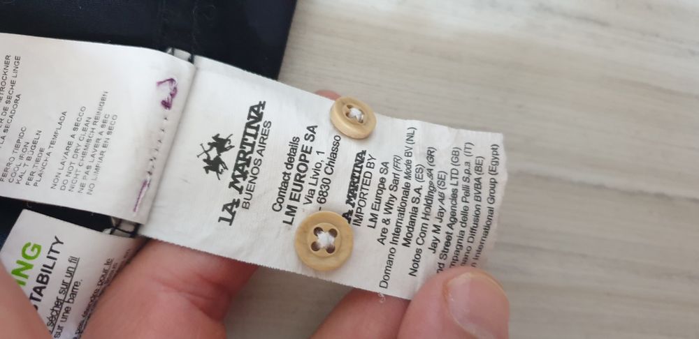 La Martina Stretch Cotton Slim Fit Mens Size 2XL ОРИГИНАЛ! МЪЖКА РИЗА!